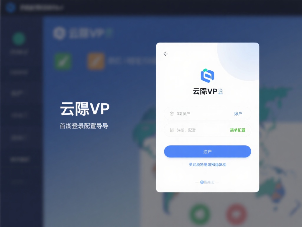 首次登录配置向导：首次打开云际VPN客户端时，您需